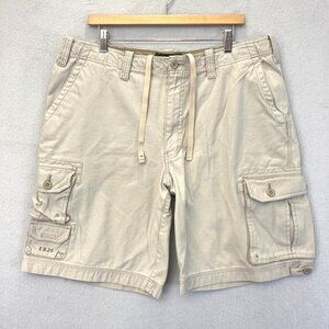 Vintage Eddie Bauer Mens Cargo Shorts Sz 40 Tan‎ Pockets Outdoor Hiking Gorpcore